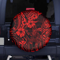 Hawaii King Kamehameha Spare Tire Cover Polynesian Pattern Red Version LT01 - Polynesian Pride