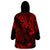 Hawaii King Kamehameha Wearable Blanket Hoodie Polynesian Pattern Red Version LT01 - Polynesian Pride