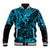 Hawaii King Kamehameha Baseball Jacket Polynesian Pattern Sky Blue Version LT01 Unisex Blue - Polynesian Pride