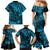 Hawaii King Kamehameha Family Matching Mermaid Dress and Hawaiian Shirt Polynesian Pattern Sky Blue Version LT01 - Polynesian Pride