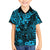 Hawaii King Kamehameha Family Matching Off Shoulder Maxi Dress and Hawaiian Shirt Polynesian Pattern Sky Blue Version LT01 Son's Shirt Blue - Polynesian Pride
