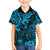 Hawaii King Kamehameha Family Matching Off Shoulder Short Dress and Hawaiian Shirt Polynesian Pattern Sky Blue Version LT01 Son's Shirt Blue - Polynesian Pride