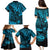 Hawaii King Kamehameha Family Matching Puletasi Dress and Hawaiian Shirt Polynesian Pattern Sky Blue Version LT01 - Polynesian Pride