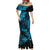 Hawaii King Kamehameha Mermaid Dress Polynesian Pattern Sky Blue Version LT01 - Polynesian Pride