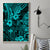 Hawaii King Kamehameha Canvas Wall Art Polynesian Pattern Turquoise Version LT01 - Polynesian Pride