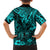 Hawaii King Kamehameha Kid Hawaiian Shirt Polynesian Pattern Turquoise Version LT01 - Polynesian Pride
