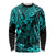 Hawaii King Kamehameha Long Sleeve Shirt Polynesian Pattern Turquoise Version LT01 Unisex Turquoise - Polynesian Pride