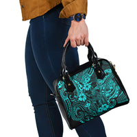 Hawaii King Kamehameha Shoulder Handbag Polynesian Pattern Turquoise Version LT01 - Polynesian Pride