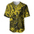 Hawaii King Kamehameha Baseball Jersey Polynesian Pattern Yellow Version LT01 Yellow - Polynesian Pride