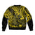 Hawaii King Kamehameha Bomber Jacket Polynesian Pattern Yellow Version LT01 - Polynesian Pride