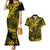 Hawaii King Kamehameha Couples Matching Mermaid Dress and Hawaiian Shirt Polynesian Pattern Yellow Version LT01 Yellow - Polynesian Pride