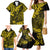 Hawaii King Kamehameha Family Matching Mermaid Dress and Hawaiian Shirt Polynesian Pattern Yellow Version LT01 - Polynesian Pride