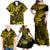 Hawaii King Kamehameha Family Matching Off Shoulder Maxi Dress and Hawaiian Shirt Polynesian Pattern Yellow Version LT01 - Polynesian Pride