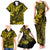 Hawaii King Kamehameha Family Matching Tank Maxi Dress and Hawaiian Shirt Polynesian Pattern Yellow Version LT01 - Polynesian Pride