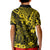 Hawaii King Kamehameha Kid Polo Shirt Polynesian Pattern Yellow Version LT01 - Polynesian Pride