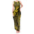 Hawaii King Kamehameha Tank Maxi Dress Polynesian Pattern Yellow Version LT01 Women Yellow - Polynesian Pride