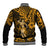Hawaii Hula Girl Baseball Jacket Polynesian Pattern Gold Version LT01 - Polynesian Pride