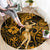Hawaii Hula Girl Round Carpet Polynesian Pattern Gold Version LT01 - Polynesian Pride