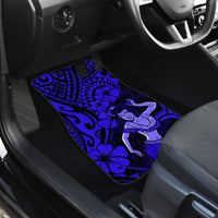 Hawaii Hula Girl Car Mats Polynesian Pattern Navy Blue Version LT01 - Polynesian Pride