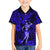 Hawaii Hula Girl Kid Hawaiian Shirt Polynesian Pattern Navy Blue Version LT01 Kid Blue - Polynesian Pride