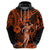 Hawaii Hula Girl Hoodie Polynesian Pattern Orange Version LT01 - Polynesian Pride