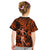 Hawaii Hula Girl Kid T Shirt Polynesian Pattern Orange Version LT01 - Polynesian Pride