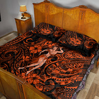 Hawaii Hula Girl Quilt Bed Set Polynesian Pattern Orange Version LT01 - Polynesian Pride