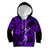 Hawaii Hula Girl Kid Hoodie Hibiscus Hawaii Tribal Tattoo Purple Version LT01 Purple - Polynesian Pride