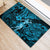 Hawaii Hula Girl Rubber Doormat Hibiscus Hawaii Tribal Tattoo Sky Blue Version LT01 - Polynesian Pride