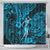 Hawaii Hula Girl Shower Curtain Hibiscus Hawaii Tribal Tattoo Sky Blue Version LT01 - Polynesian Pride