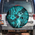 Hawaii Hula Girl Spare Tire Cover Hibiscus Hawaii Tribal Tattoo Turquoise Version LT01 - Polynesian Pride