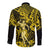 Hawaii Hula Girl Long Sleeve Button Shirt Hibiscus Hawaii Tribal Tattoo Yellow Version LT01 - Polynesian Pride