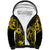Hawaii Hula Girl Sherpa Hoodie Hibiscus Hawaii Tribal Tattoo Yellow Version LT01 Unisex Yellow - Polynesian Pride