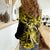 Hawaii Hula Girl Women Casual Shirt Hibiscus Hawaii Tribal Tattoo Yellow Version LT01 - Polynesian Pride