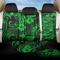 Hawaii Pineapple Back Car Seat Cover Paradise Flowers Pacific With Green Polynesian Tribal LT01 One Size Green - Polynesian Pride
