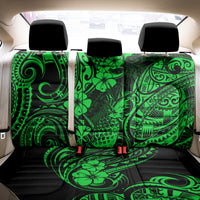Hawaii Pineapple Back Car Seat Cover Paradise Flowers Pacific With Green Polynesian Tribal LT01 - Polynesian Pride