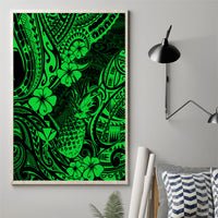 Hawaii Pineapple Canvas Wall Art Paradise Flowers Pacific With Green Polynesian Tribal LT01 - Polynesian Pride