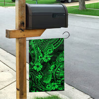 Hawaii Pineapple Garden Flag Paradise Flowers Pacific With Green Polynesian Tribal LT01 - Polynesian Pride