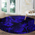 Hawaii Pineapple Round Carpet Paradise Flowers Pacific With Navy Blue Polynesian Tribal LT01 - Polynesian Pride