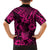 Hawaii Pineapple Kid Hawaiian Shirt Paradise Flowers Pacific With Pink Polynesian Tribal LT01 - Polynesian Pride