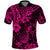 Hawaii Pineapple Polo Shirt Paradise Flowers Pacific With Pink Polynesian Tribal LT01 Pink - Polynesian Pride