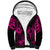 Hawaii Pineapple Sherpa Hoodie Paradise Flowers Pacific With Pink Polynesian Tribal LT01 Unisex Pink - Polynesian Pride
