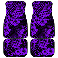 Hawaii Pineapple Car Mats Polynesian Pattern Purple Version LT01 Purple - Polynesian Pride