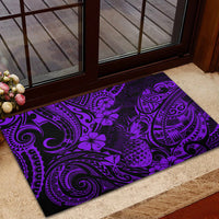 Hawaii Pineapple Rubber Doormat Polynesian Pattern Purple Version LT01 - Polynesian Pride