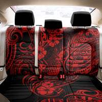 Hawaii Pineapple Back Car Seat Cover Polynesian Pattern Red Version
