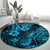 Hawaii Pineapple Round Carpet Polynesian Pattern Sky Blue Version LT01 - Polynesian Pride