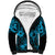 Hawaii Pineapple Sherpa Hoodie Polynesian Pattern Sky Blue Version LT01 Unisex Blue - Polynesian Pride