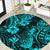 Hawaii Pineapple Round Carpet Polynesian Pattern Turquoise Version LT01 Turquoise - Polynesian Pride