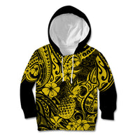 Hawaii Pineapple Kid Hoodie Polynesian Pattern Yellow Version LT01 Yellow - Polynesian Pride