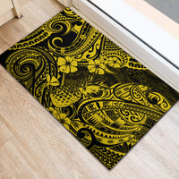 Hawaii Pineapple Rubber Doormat Polynesian Pattern Yellow Version LT01 - Polynesian Pride